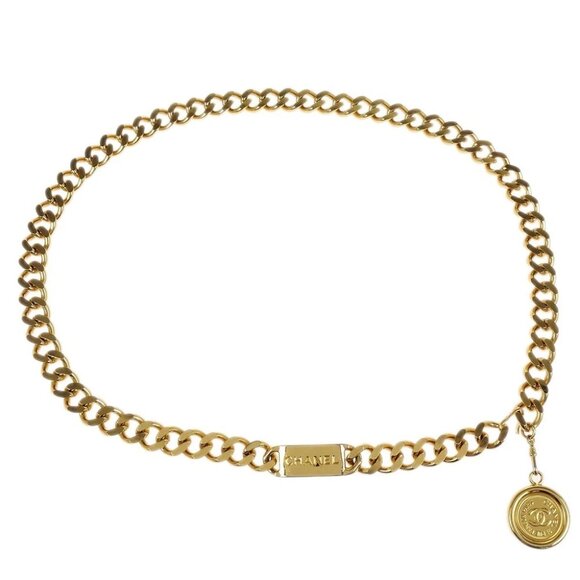 Chanel Medallion Charm Chain Belt Gold - Picture 1 of 4